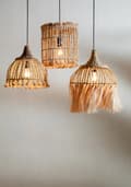 Miniatyrbild 2 av 4: Abaca Fågelbur Pendel - Naturlig - M