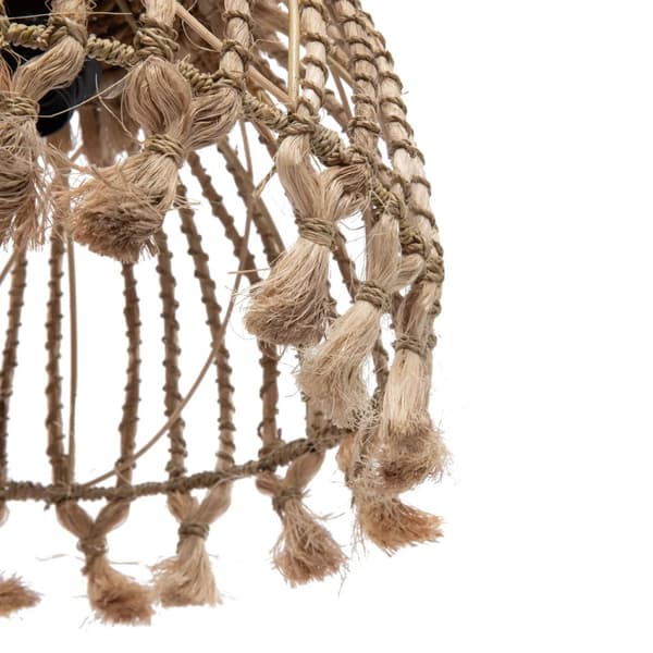 Abaca Tassel Vedhæng - Naturlig - S