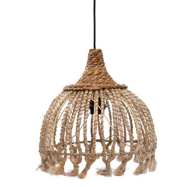 Abaca Tassel Vedhæng - Naturlig - S