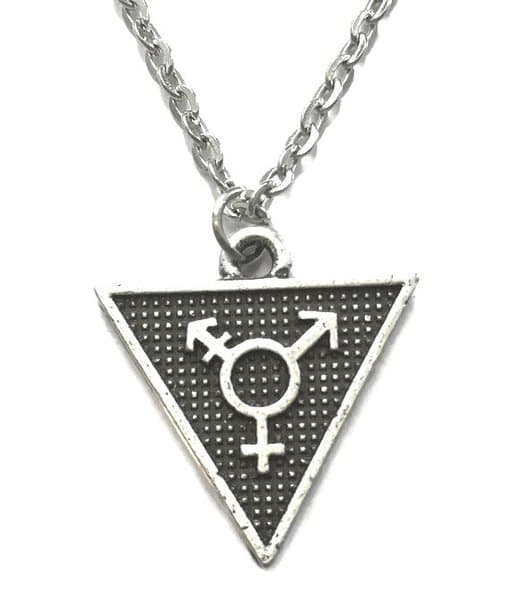 Halsband Transsymbol HBTQ Trans LGBT Pride Regnbågssmycke