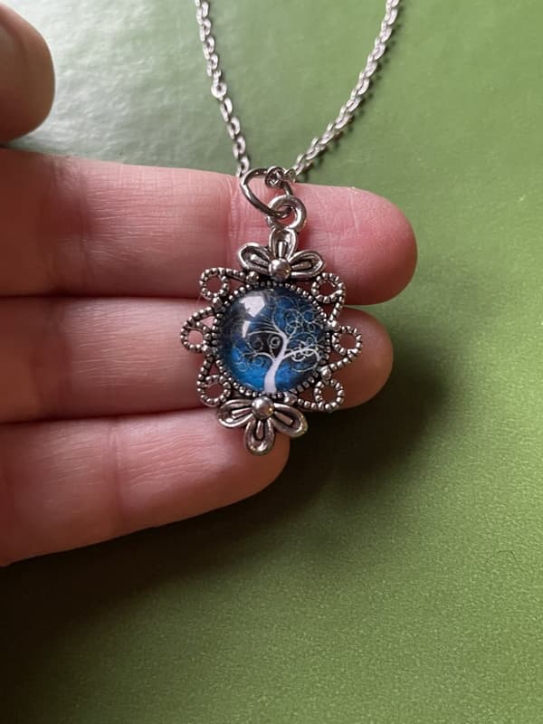 Necklace - Tree of Life - Blue