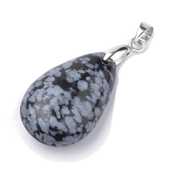 1 hänge ädelsten droppe obsidian lava