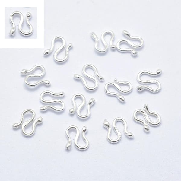 1 sterling silver mini smyckeslås S form
