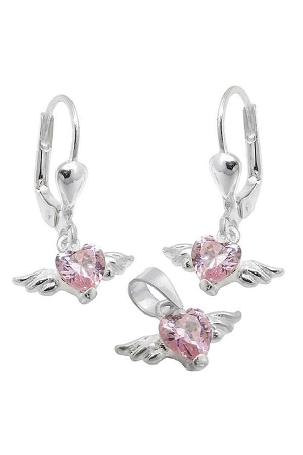 Set Pendant/Studs Zirconia Silver 925 - GL93533