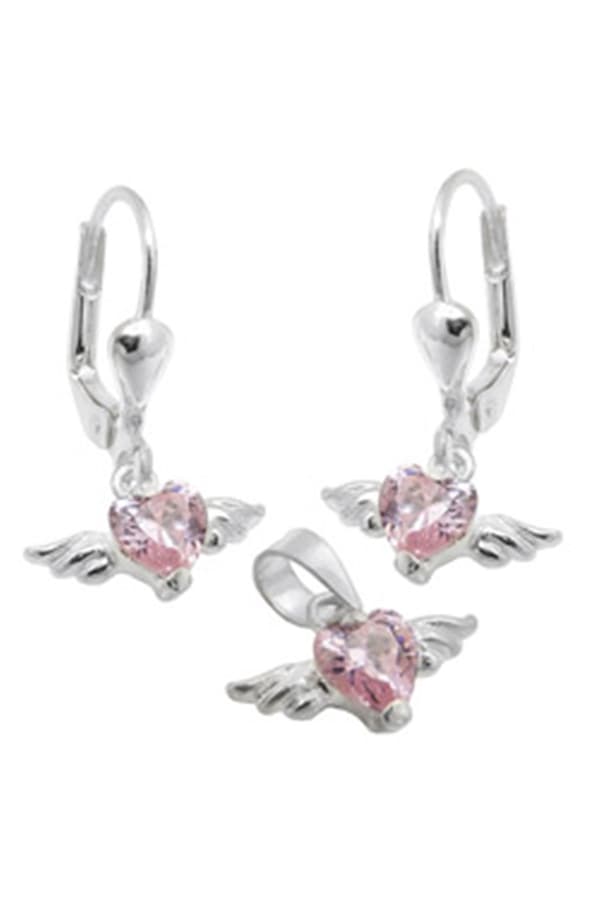 Set Pendant/Studs Zirconia Silver 925 - GL93533