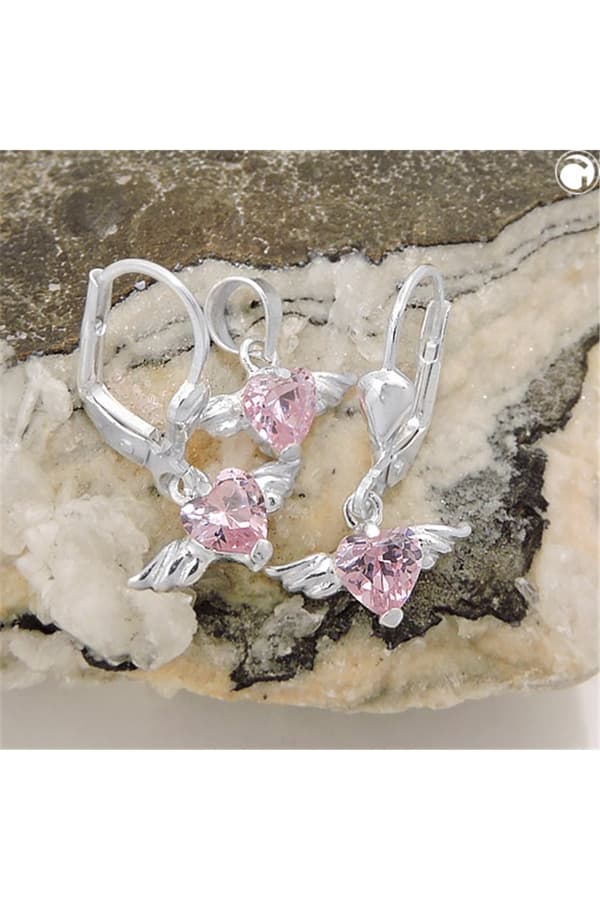Set Pendant/Studs Zirconia Silver 925 - GL93533