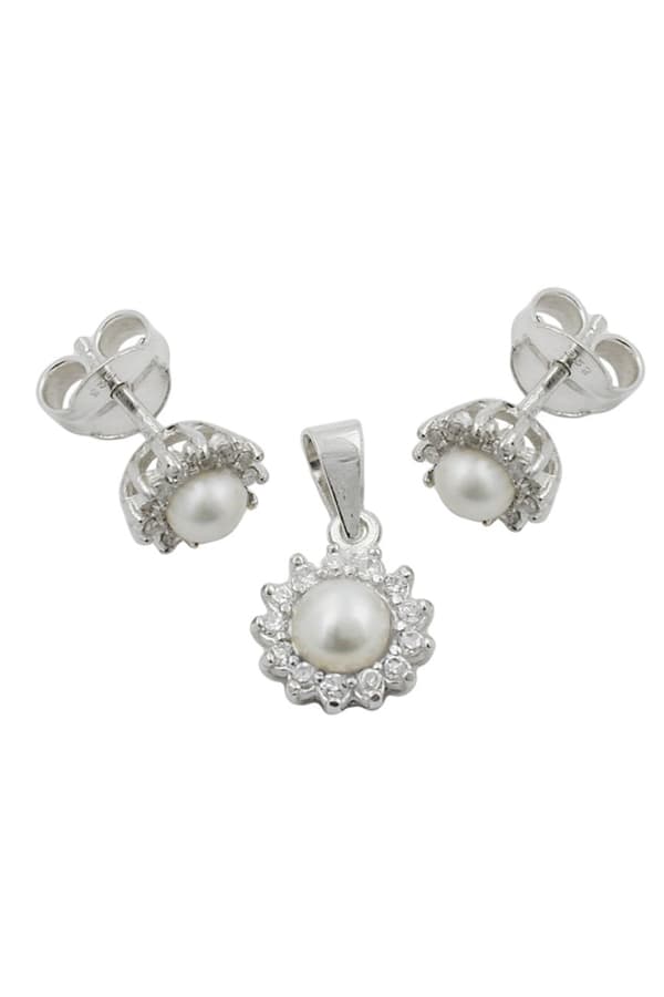 A Set Of Earrings And Pendant Silver 925 - GL91245