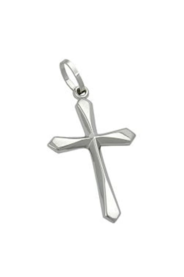 Pendant Cross 9k White Gold - GL430810