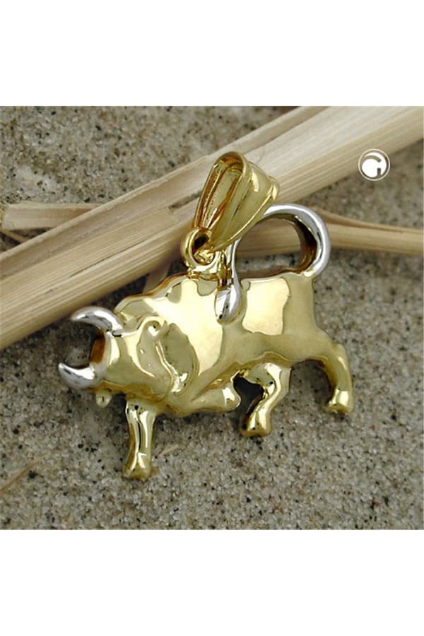 Pendant Zodiac Sign Taurus 9k Gold - GL430370