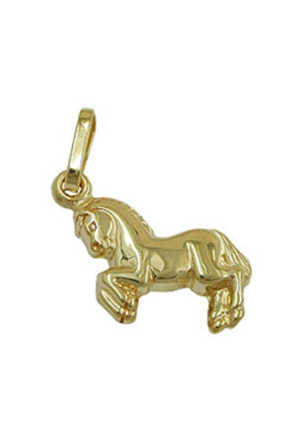 Pendant Small Horse 9k Gold - GL430296