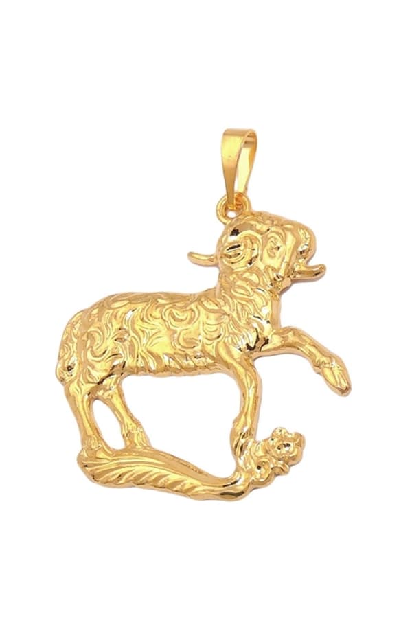 Zodiac Pendant Aries Gold Plated - GL02727