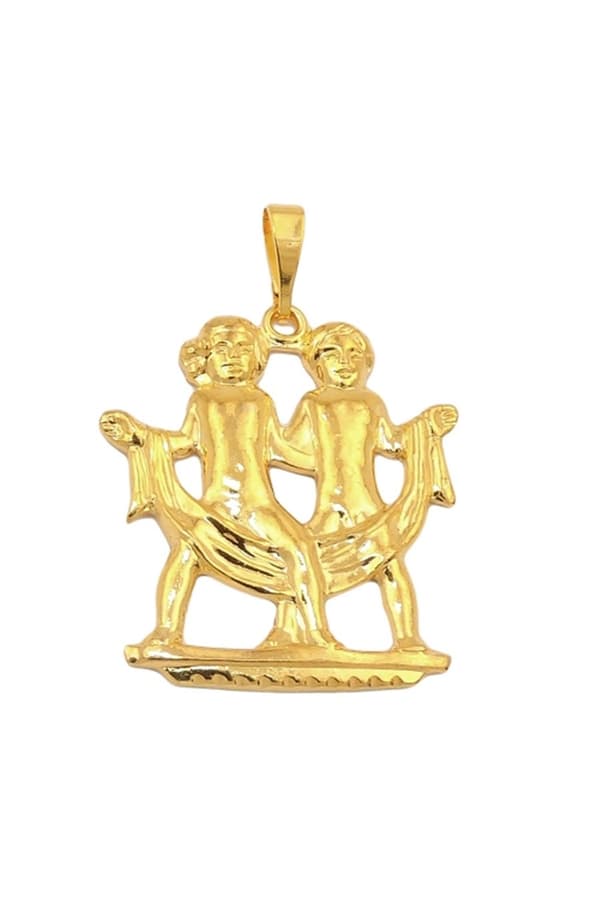 Zodiac Pendant Gemini Gold Plated - GL02729