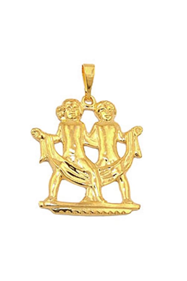 Zodiac Pendant Gemini Gold Plated - GL02729