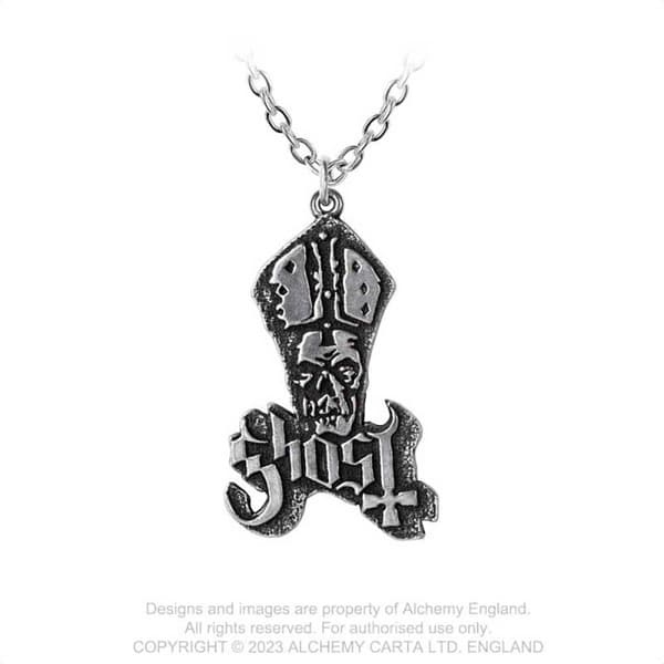 Halsband: Ghost - 'Papa' Logo Pendant