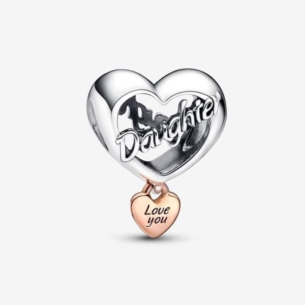 Love You Girl Heart Charm