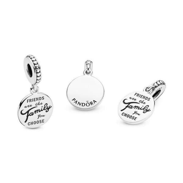 Berlockhänge - Pandora - 925 silver - Svart emalj - Original - Dam