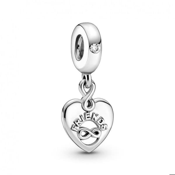 Berlock - Pandora - Hjärta - 925 silver - Friends - Infinity