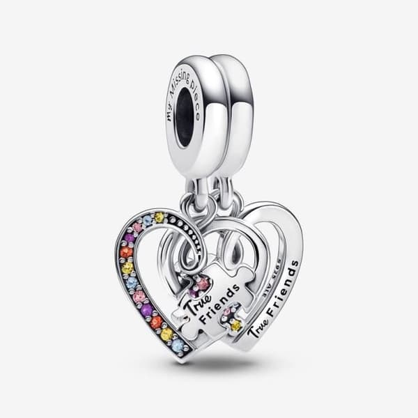 PANDORA berlockhänge Friendship Separable Hearts Pusselbit 792239C01