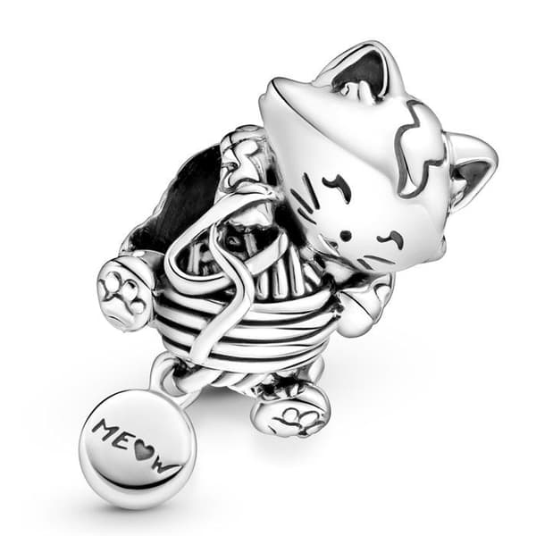 Berlock - Pandora - Kattunge - 925 Silver - Kvinna - Grå