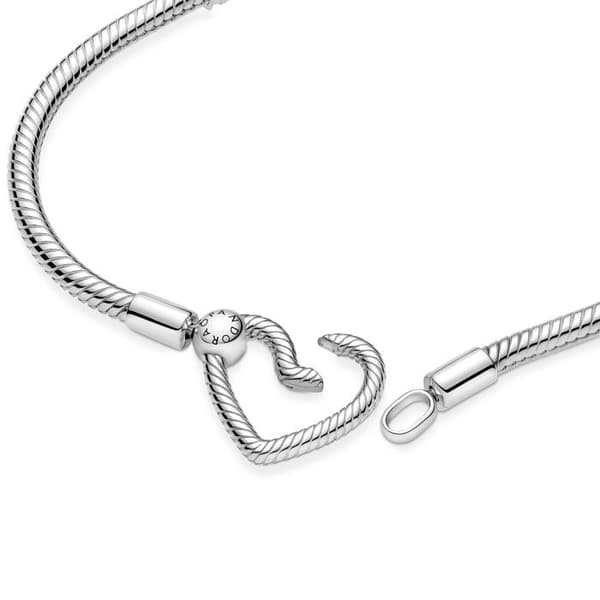 Pandora kompositionsbart hjärtlåsarmband 18 cm