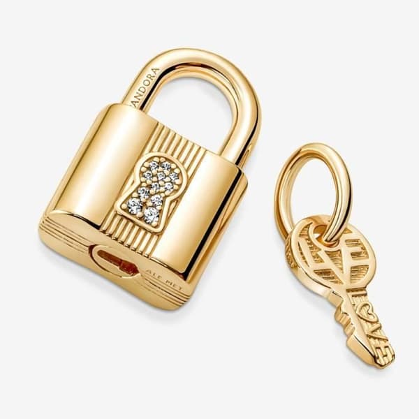 Berlock - Pandora - 760088C01 - Gul - Gyllene - Silver