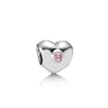 Miniatyrbild 1 av 2: Charms - PANDORA - 790134PCZ - Silver - Hjärta - Rosa oxid