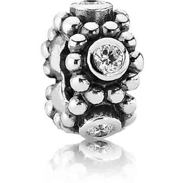 Charm Espaceur - Pandora - 791122CZ - 925 Silver - Transparent - Kvinna
