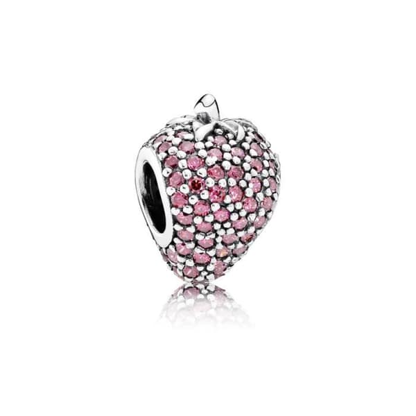 Berlock - PANDORA - 791899CZR - Silver - Rosa - Dam
