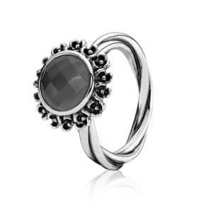 Charm - PANDORA - 190850MSG-14 - Silver - Grå månsten - Kvinna