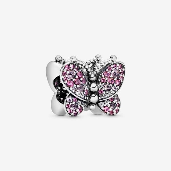 Pandora Rosa Pavé Fjärilsberlock