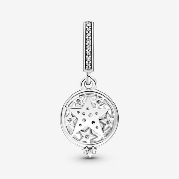 Charm Pendant - Icke specificerad - Dubbel Loupe och Stjärna - Metall - Blandet - Vuxen