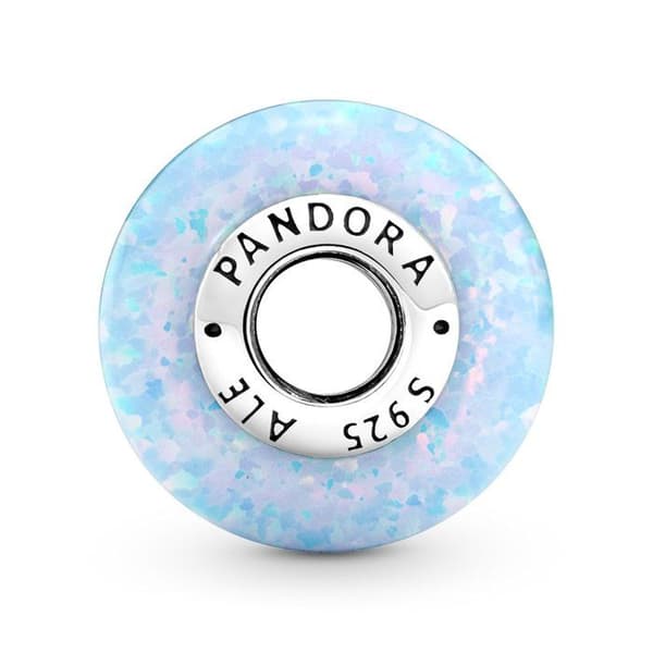 Berlock - Pandora - Ocean Blue Opal - Silver - Kvinna - Vuxen