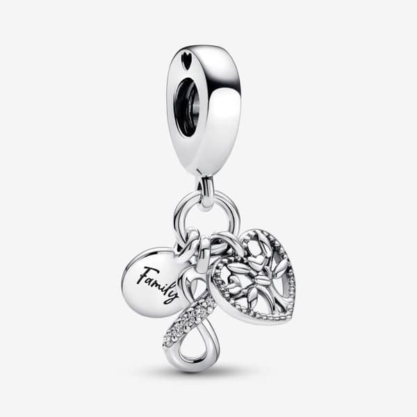 PANDORA Triple Infinity Family Pendant Charm 792201C01