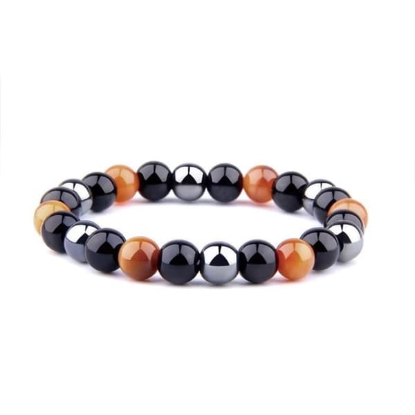 Tigeröga Hematite Obsidian Armband För Män Natursten Hälsoskydd -5 6mm