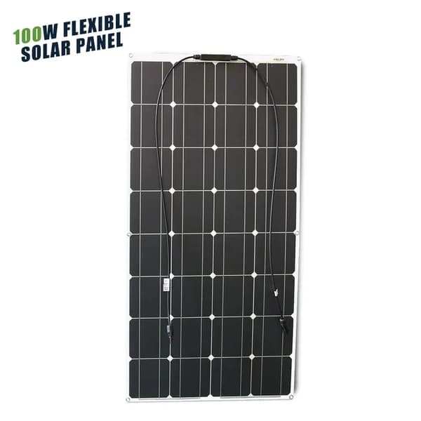 Solpanel, böjbar, vattentät, 100W solpanel