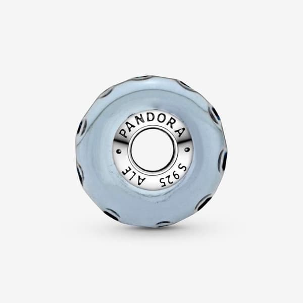 Pandora hänge - Mörkblått Ocean Glass Ripple Charm 798938C00