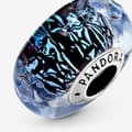 Miniatyrbild 4 av 4: Pandora hänge - Mörkblått Ocean Glass Ripple Charm 798938C00