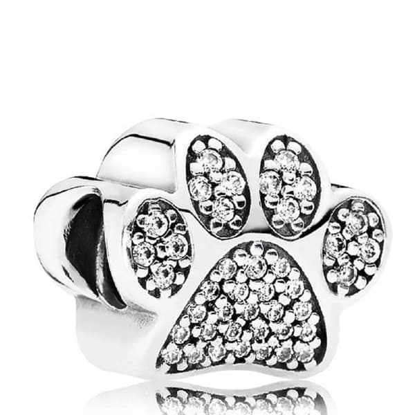 PANDORA Silver Mixed Armband - Craze I0SPG - Paw Prints cz 791714CZ