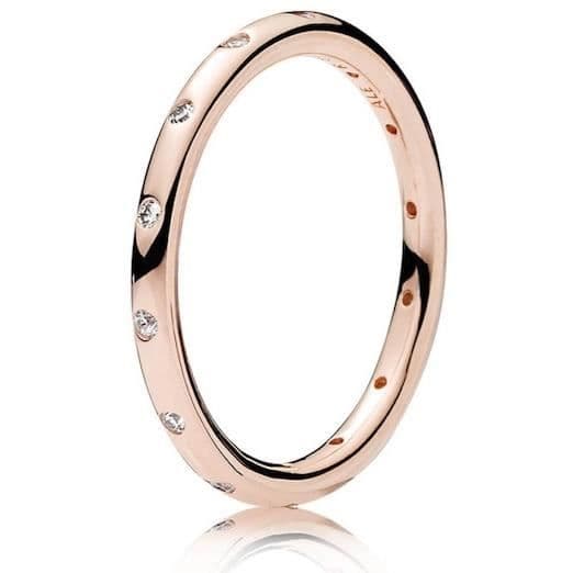 Ring - PANDORA - 180945CZ-56 - Roséguld - Kvinna - Elegant