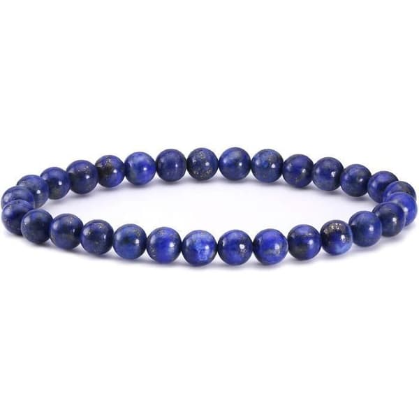 Pärlarmband - Lapis Lazuli - 8 mm - Födelsedagspresent - Blandat - Längd 19 cm