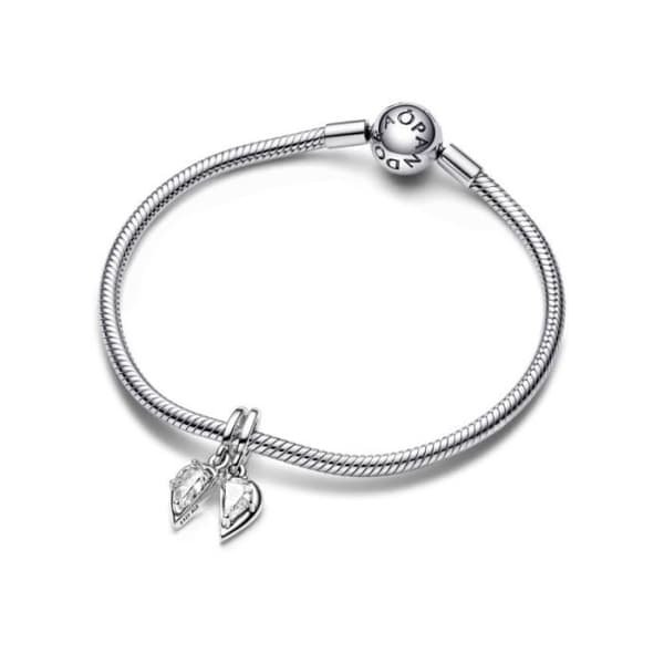 Berlockhänge - PANDORA - 792643C01 - Silver - Mor &amp; dotter - Grå
