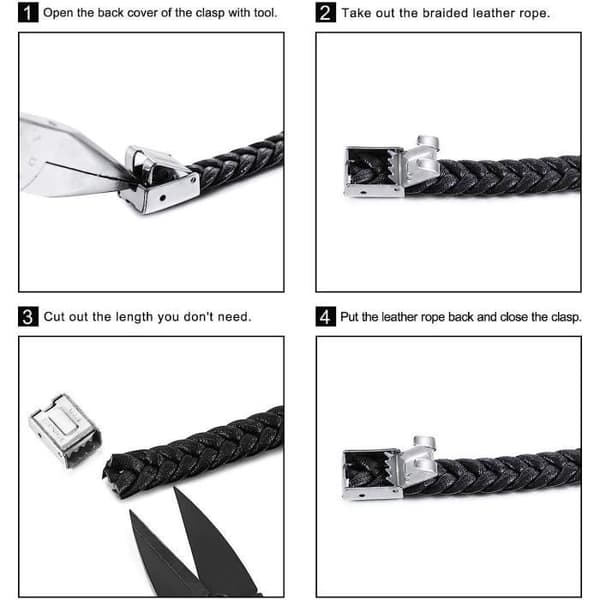 Man Kvinna Personliga Läderarmband Med Namn Armband För Par Bff Personliga presenter För Män Far För A[H1284]