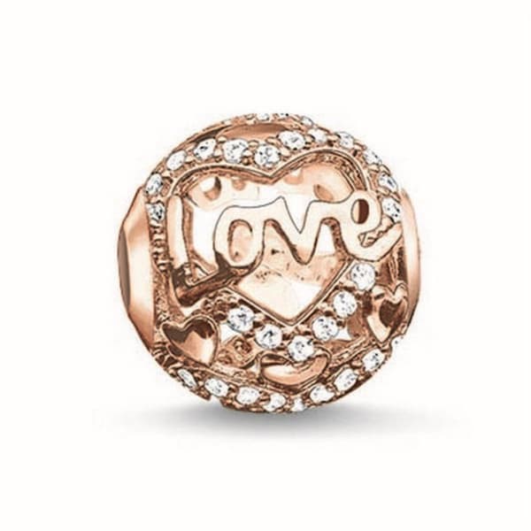 Dampärlor Thomas Sabo K017 (1,4 cm) (1,4 cm) - Silvrig
