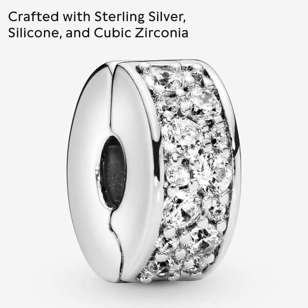 Silverberlocker och pärlor för kvinnor 791817CZ 140