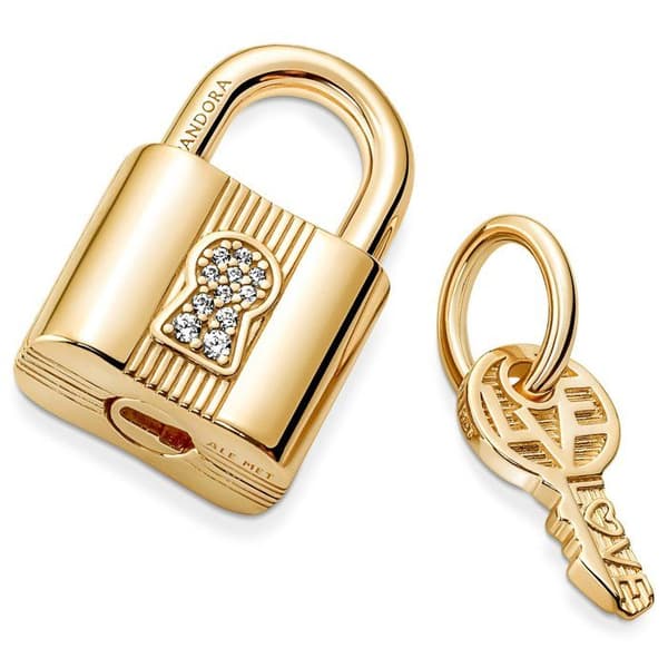 Berlock - Pandora - 760088C01 - Gul - Gyllene - Silver