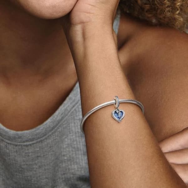 PANDORA Celestial Shooting Star Dubbelhjärthängsberlock 792356C01