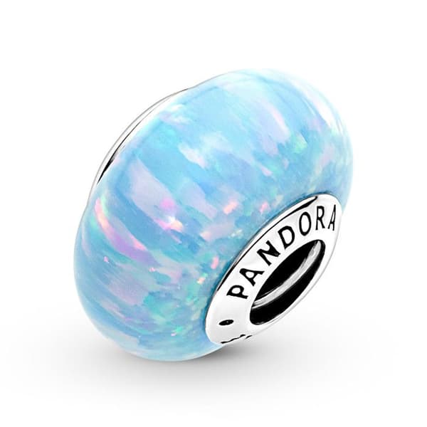 Berlock - Pandora - Ocean Blue Opal - Silver - Kvinna - Vuxen