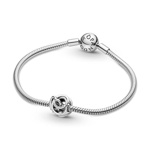 Berlock - PANDORA - Heart and Circles My Family Forever - Silver - Grå - Kvinnor