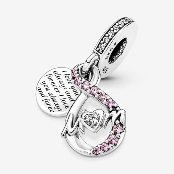 Berlockhänge - Pandora - 791488C01 - Silver - Grå - Dam