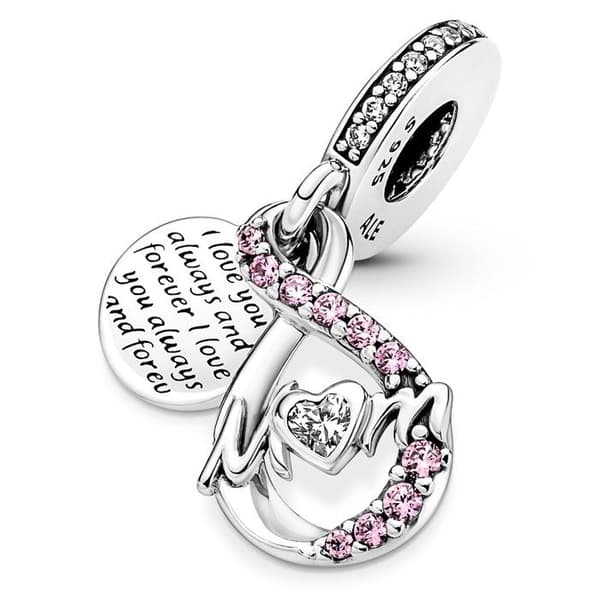 Berlockhänge - Pandora - 791488C01 - Silver - Grå - Dam